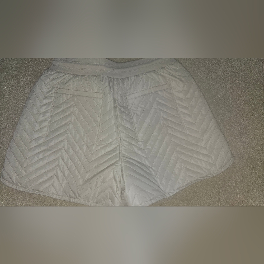 Athleta Apres Quilted Ski Shorts, identified by the distinct chevron quilting - Picture 10 of 14